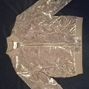 Cloud Chaser Velvet Jacket in Gray